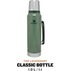 Stanley Classic Legendary Termosas, 1 L, palaiko karštą arba šaltą 24 valandas, nerūdijančio plieno termosas, be Bpa, galima plauti indaplovėje, Hammertone Žalias