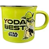 Star Wars Yoda dovanų rinkinys su puodeliu ir raktų pakabuku (yoda Best Design) 325 ml keramikinis puodelis - oficialiai licencijuotas produktas