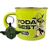 Star Wars Yoda dovanų rinkinys su puodeliu ir raktų pakabuku (yoda Best Design) 325 ml keramikinis puodelis - oficialiai licencijuotas produktas