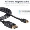 Startech Mini Displayport į Displayport kabelis, 2m, M/m, juodas