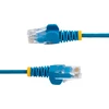 Startech.com 2,5 m cat6 kabelis - plonas cat6 pataisos kabelis - mėlynas - rj45 jungtys be užkabinimo - gigabitinis eterneto kabelis - 28 awg