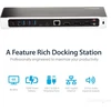 Startech.com Dk30ch2depue Usb 3.0 (3.1 Gen 1) Type-c juoda nešiojamojo kompiuterio dokas / prievadų replikatorius