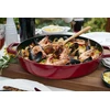 Staub kepimo indas su chistera, tinkamas indukcinėms kaitlentėms, ketus, 1 vnt., vyšninės raudonos spalvos, 24 cm
