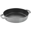 Staub keptuvė su dviem rankenomis, skirta indukcinei viryklei, iš ketaus, 1 vnt., grafito pilka, 20 cm