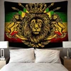 Stcree rasta rastafari gobelenas didelis 203x152 cm minkštas flanelinis liūto karūnos vėliavos hipių meno sienų apmušalas svetainės miegamojo dekoravimo reklaminis skydelis gtzyfs635