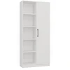 Stelažas 80cm biuro 10 lentynų durys Rd-80 baltas