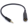 Stereo Hi-fi Audio prailginimo kabelis 6.35mm F į 3.5mm M, 30cm