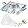 Lova Stiklinis halogeninis rėmelis Ledlux kw+ Led Gu10 7,5w komplektas