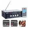Muzikinis centras Stiprintuvas karaoke Usb Sd bluetooth Fm radijas 2x mikrofono įėjimai nuotolinio valdymo pultas