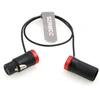 Stiprintuvas Szrmcc xlr kabelis xlr 3 kontaktų kištukas į 3 kontaktų xlr lizdą žemo profilio garso kabelis, skirtas sound devices 633 688 788t 302 552 zaxcom įrašymo įrenginiui zoom f8 (raudonas dangtelis)