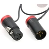 Stiprintuvas Szrmcc xlr kabelis xlr 3 kontaktų kištukas į 3 kontaktų xlr lizdą žemo profilio garso kabelis, skirtas sound devices 633 688 788t 302 552 zaxcom įrašymo įrenginiui zoom f8 (raudonas dangtelis)