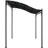 Stoginė, antracito spalvos, 2x2,3m, audinys ir plienas, 180g/m²