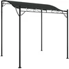Stoginė, antracito spalvos, 2x2,3m, audinys ir plienas, 180g/m²