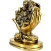 Stonkraft - 14 cm žalvaris - Marija, Juozapas ir Jėzus Kristus - Jėzaus šeima rankose - stabas Murti statulos skulptūros figūrėlė