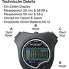 Stoptec Hc-4 chronometras - Skaitmeninis chronometras su dideliu ekranu | Hobis | Sportas | Laisvalaikis | Atsparus purslams | Tinka vaikams