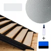 Stora neslystanti apsauginė Pvc pakopa laiptams, skaidri, 30x60 cm
