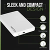 Storite išorinis kietasis diskas Ultra Slim 2.5 colio 200gb su greitu duomenų perdavimu Usb 2.0 kietasis diskas, suderinamas su Pc, Mac, Windows, žaidimais, nešiojamuoju ir stacionariu kompiuteriu (baltas)