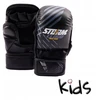 Stormcloud Mma pirštinės vaikams Lynx, juodos/pilkos, Junior L