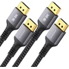 Stouchi, 2 Displayport kabelių pakuotė 1.4 240hz, 1.2m/4ft Dp1.4 palaiko 8k @ 60hz, 4k @ 60hz/144hz/120hz, 5k @ 60hz/120hz, 2k @ 165hz/240hz Vesa Freesync, G-sync, 32.4 Gbit/s, Hdr10 Ekranas Port