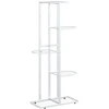 Stovas augalams, 5 lentynos, baltas, 43x22x98cm, metalas