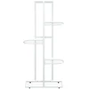Stovas augalams, 5 lentynos, baltas, 43x22x98cm, metalas