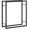Stovas malkoms, matinės juodos spalvos, 80x28x86cm, plienas