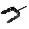 Stulpo pagrindas, reguliuojamas dekoratyvinis inkaras 0-210 mm betonui, juodas strypas 20 cm