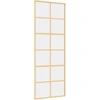 Stumdomos durys, auksinės, 76x205cm, ESG stiklas ir aliuminis