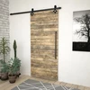 Stumdomų durų įrangos rinkinys SKIEN, juodas, 183cm plienas