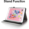 Succtopy dėklas, skirtas ipad 9.7 colių (2018/2017 modelis, 6-oji/5-oji karta)/ipad air 1/2 apsauginiam dėklui, itin plonas pu odos dėklas su stovo funkcija ir pieštuko laikikliu, skirtas ipad 6/5, raudonas