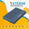 Kietasis diskas Suhsai 200gb išorinis standusis diskas, atsarginė kopija, Usb 3.0 didelės spartos duomenų perdavimas, suderinamas su Mac nešiojamuoju kompiuteriu, stacionariu kompiuteriu, žaidimų konsole (mėlynas)