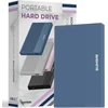 Kietasis diskas Suhsai 200gb išorinis standusis diskas, atsarginė kopija, Usb 3.0 didelės spartos duomenų perdavimas, suderinamas su Mac nešiojamuoju kompiuteriu, stacionariu kompiuteriu, žaidimų konsole (mėlynas)
