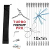 Sukamasis kamino valymo šepetys, komplektas Turbo Premium Pro - 10 m
