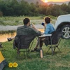 Sulankstomas paplūdimio krėslas - turistinis, sodo, žvejybinis, lengvas krėslas