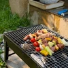 Sulankstomas turistinis nešiojamas anglinis grilis bbq didelis laužavietė