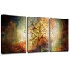 Plakatas Sungeek 3 dalių drobės paveikslai su mediniu rėmu, drobės spaudiniai 30 x 40 cm, modernūs sienų paveikslai, meno spaudinys, sienų dekoracija namams, svetainei, miegamajam, valgomajam, biurui (gyvybės medis)