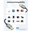 Sunguy usb 3.0 kabelis, 1.5 m usb a - usb a duomenų perdavimo jungties kabelis, suderinamas su spausdintuvais, nešiojamaisiais kompiuteriais, standžiaisiais diskais ir fotoaparatais