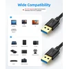 Sunguy usb 3.0 kabelis, 5 vnt., 1 m usb a–usb a kabelis, duomenų perdavimo sparta iki 5 gbps, a tipo kištukas–a tipo kištukas kabelis, suderinamas su spausdintuvais, modemais, standžiaisiais diskais, monitoriumi, kamera, wacom