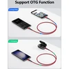 Sunguy usb c kabelis 1 m, usb c į micro usb įkrovimo ir duomenų perdavimo kabelis, įkrauna micro usb įrenginius, usb c kabelis suderinamas su galaxy s7/s5, lg g5/g6, moto su/z2, kindle, planšetiniu kompiuteriu, raudonas