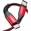 Sunguy usb c kabelis 1 m, usb c į micro usb įkrovimo ir duomenų perdavimo kabelis, įkrauna micro usb įrenginius, usb c kabelis suderinamas su galaxy s7/s5, lg g5/g6, moto su/z2, kindle, planšetiniu kompiuteriu, raudonas