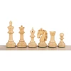 Sunrise Chess & Games Kolumbietiški šachmatų figūros - akacija ir buksmedis, 3.75 colio, rankų darbo, sunkios, egzotiško medžio dizainas