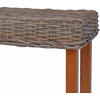 Suoliukas, 110cm, natūralus Kubu ratanas ir raudonmedžio masyvas
