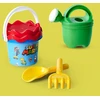 Super Mario kūdikio kibirėlių rinkinys, žaislai smėliui, 5 dalys, kibirėlis, sietelis, kastuvas, grėblys, laistytuvas, 11 cm, skersmuo: 14 cm, nuo 10 mėnesių, žalias