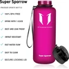 Super Sparrow vandens butelis - 1.5 l - nepralaidus vandens butelis - sportinis butelis be Bpa | mokykla, sportas, vanduo, dviratis