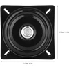 Suppro Pasukamas padėklas Turntable Seat, 360° besisukantis Lazy Susan guolis, galvanizuotas plienas virtuvės stalviršiams, spintelėms, televizorių staliukams, Turntable guolis (juodas, 6 colių storio)