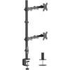 Laikiklis Suptek Md6821db Dvigubas monitoriaus stovas, 80cm aukščio, 2x 13-27 colių