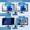 Surface Pro 11 10 9 dokstotis su 4k Hdmi, Thunderbolt 4 (8k vaizdo įrašas + 40 Gbps + 100 W galia), 100 M Rj45, 2 Usb 3.0, Sd Tf kortelių lizdas, 3,5 mm garso, Surface Pro 11/10/9/x priedai