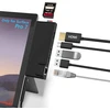 Surface Pro 7 doko stotis su 4k Hdmi adapteriu + Rj45 Ethernet Lan + Usb-c Pd įkrovimas + 2 prievadų Usb 3.0 + Sd/tf kortelių skaitytuvo adapteris, skirtas Microsoft Surface Pro 7