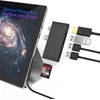 Surface Pro Usb dokstotelė, Bawanfa aliumininis Surface Pro 4/5/6 Usb 3.0 šakotuvas su 4k Hdmi, 1 x Usb 3.0 prievadas, 2 x Usb 2.0 prievadai, Sd/micro Sd kortelių skaitytuvas, skirtas Microsoft Surface Pro 4/5/6