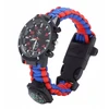 Survival apyrankė 6in1 Paracord skiltuvas kompasas